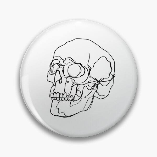 Item preview, Line art skull designed and sold by guaka-molly.