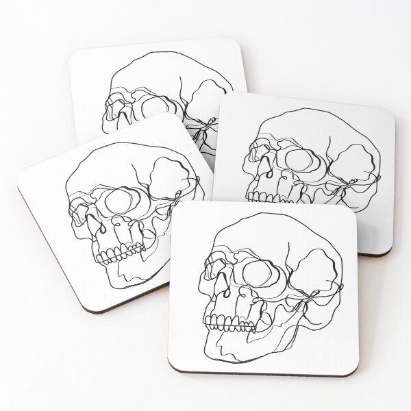 Item preview, Line art skull designed and sold by guaka-molly.