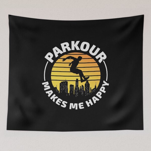 Item preview, Parkour Free Running Runner Traceur Funny Saying designed and sold by CuteDesigns1.