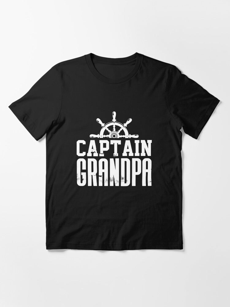 Cool Captain Grandpa Ship Wheel Boat Novelty Gift T-Shirt Cool Captain Grandpa Ship Wheel Boat Novelty Gift T-Shirt