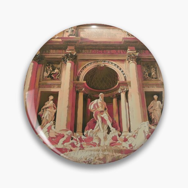 Item preview, Trevi Fountain Rome in the afternoon designed and sold by imagine-ai.
