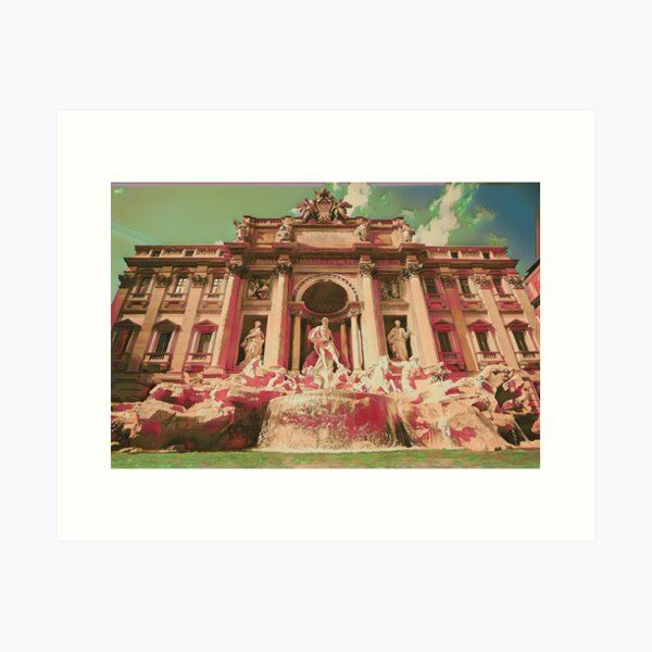 Item preview, Trevi Fountain Rome in the afternoon designed and sold by imagine-ai.