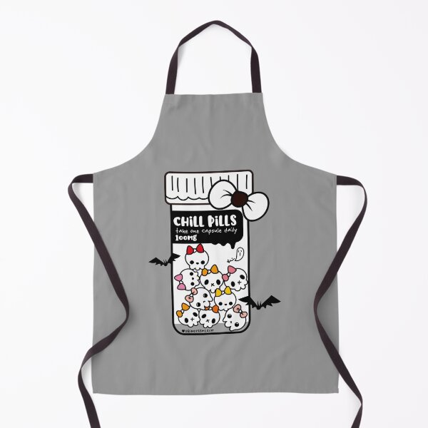 Item preview, chill pills cute skull cartoon designed and sold by princessmi-com.