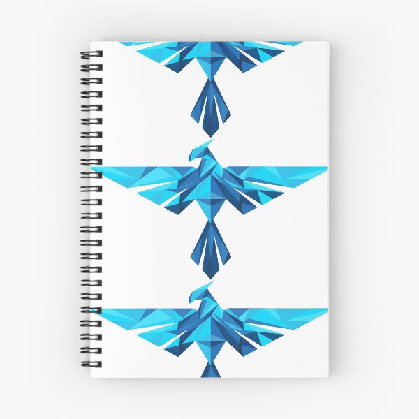 Item preview, Geometric Blue Phoenix designed and sold by RoseBloodCat.