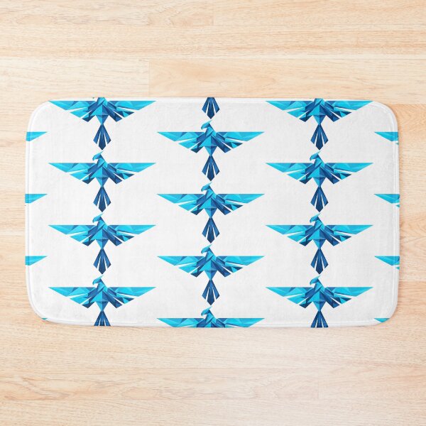 Item preview, Geometric Blue Phoenix designed and sold by RoseBloodCat.