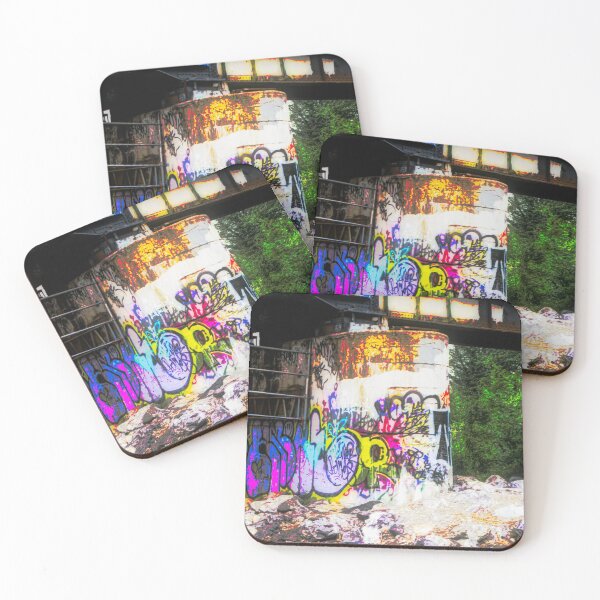 Item preview, Train bridge graffiti illustration designed and sold by CanadianWild418.