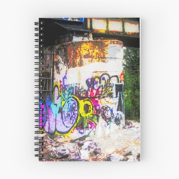 Item preview, Train bridge graffiti illustration designed and sold by CanadianWild418.