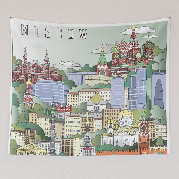 Item preview, Moscow City Poster designed and sold by paulrommer.