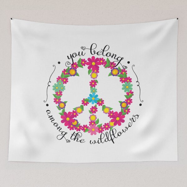 Item preview, You Belong Among the Wildflowers Hippie designed and sold by RaymondPurves.
