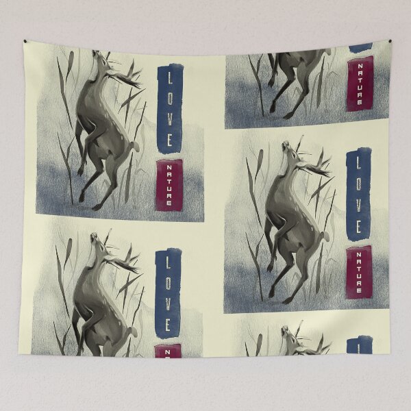 Item preview, Love nature- a deer in the wilderness subtle designed and sold by Takemeforaride.
