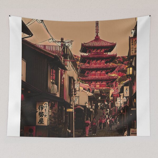 Item preview, Kyoto during twilight designed and sold by imagine-ai.