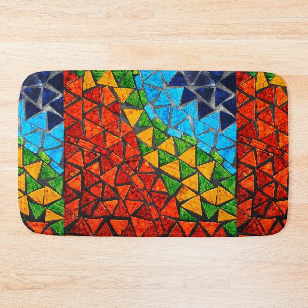 Item preview, Colorful Abstract Triangle Tile Mosaic Pattern designed and sold by CherryDamzel.