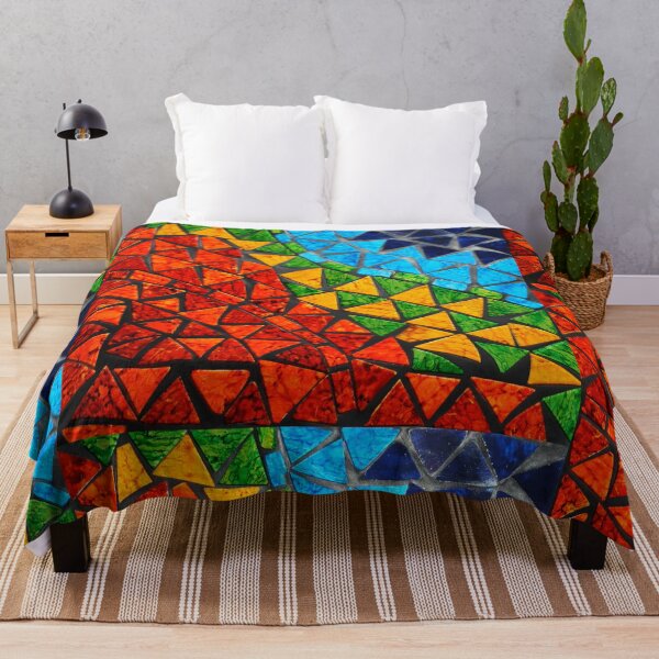 Item preview, Colorful Abstract Triangle Tile Mosaic Pattern designed and sold by CherryDamzel.