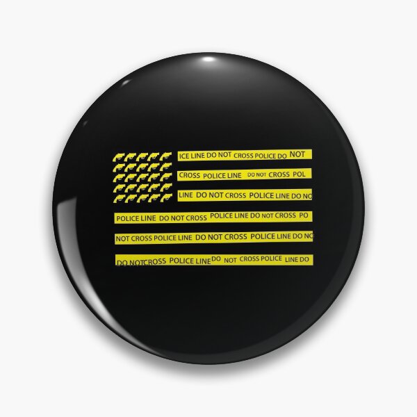 Item preview, U.S. Gun Violence Police Line Tape Flag designed and sold by ArtofDissent.