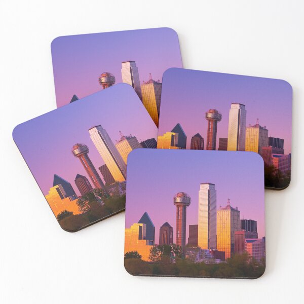 Item preview, Horizonte de dallas en el centro al atardecer anochecer texas designed and sold by Piper-Deals.