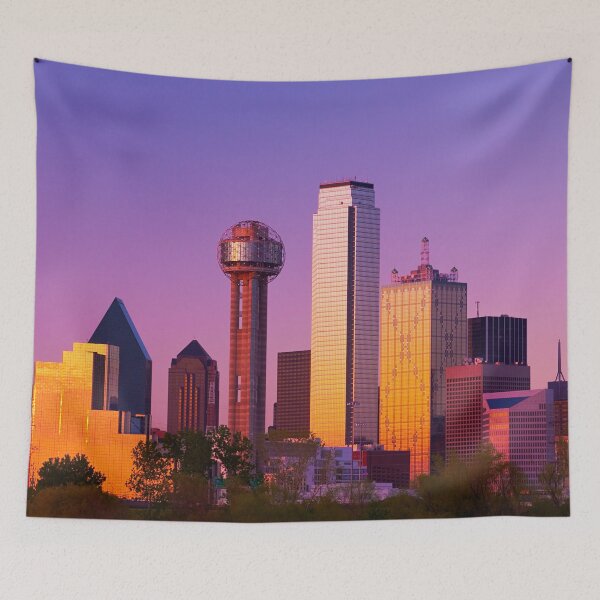 Item preview, Dallas Skyline Downtown At Sunset Dusk Texas designed and sold by Piper-Deals.