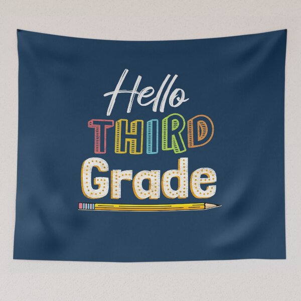 Item preview, Hello Third Grade at School designed and sold by FontGraphics.