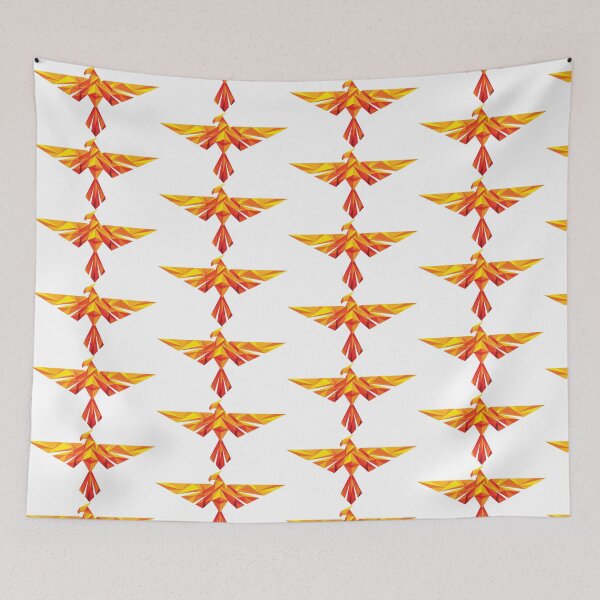 Item preview, Geometric Fire Phoenix designed and sold by RoseBloodCat.