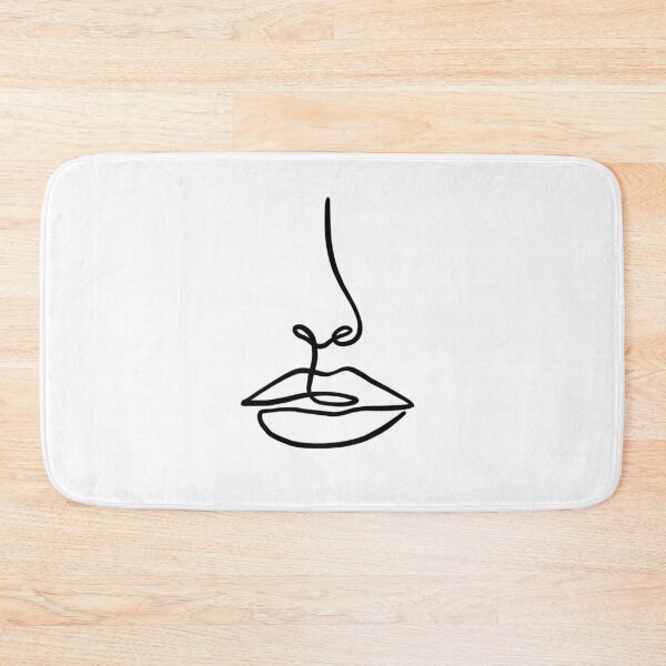 Item preview, Lips and nose line art designed and sold by guaka-molly.