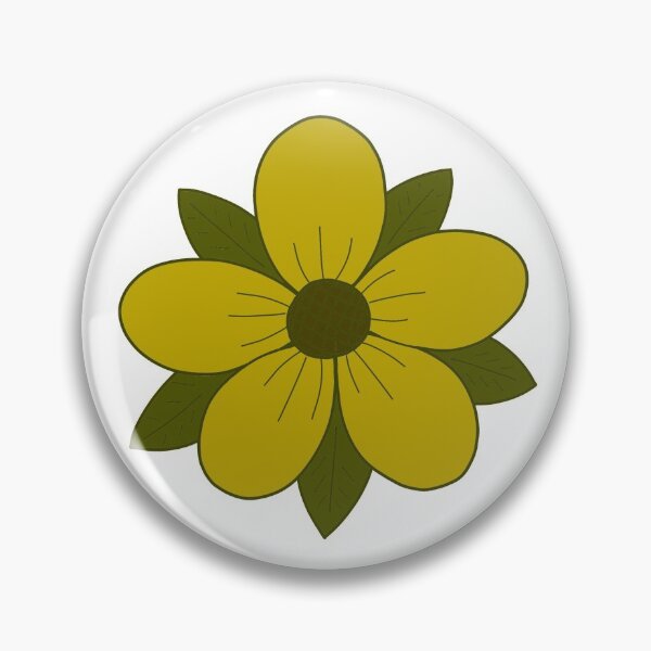 Item preview, Five Petal Flower - Yellow designed and sold by Dylan Reed.