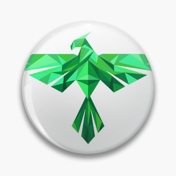 Item preview, Geometric Green Phoenix designed and sold by RoseBloodCat.