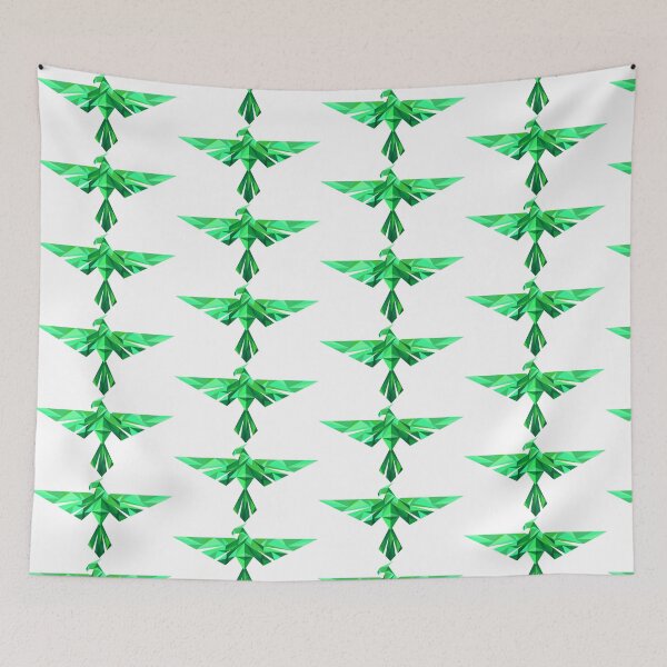 Item preview, Geometric Green Phoenix designed and sold by RoseBloodCat.