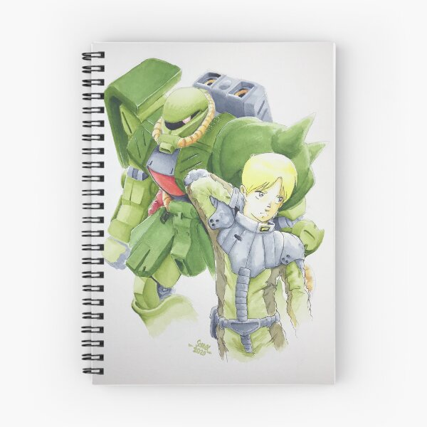 Item preview, Asplenia Studios: Zaku II and Bernie (full canvas) designed and sold by Asplenia Studios.