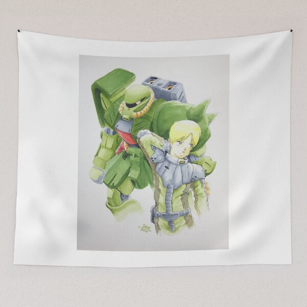 Item preview, Asplenia Studios: Zaku II and Bernie (full canvas) designed and sold by Asplenia Studios.