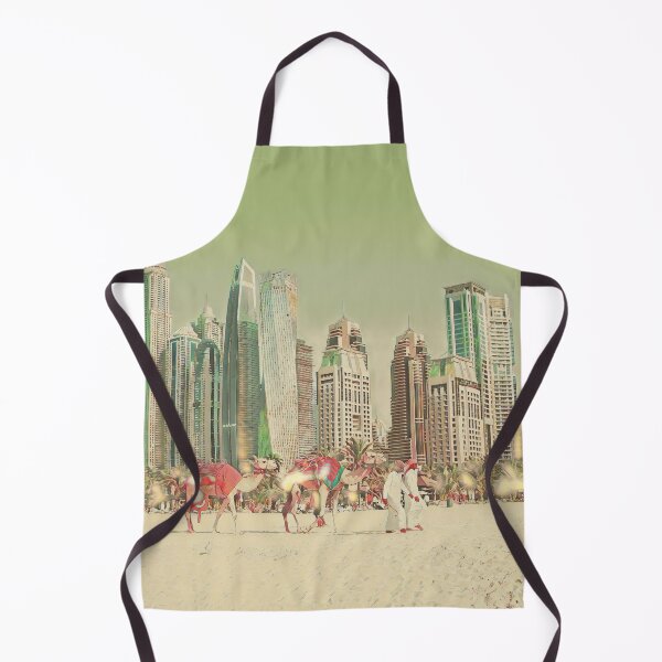 Item preview, Dubai beach city view designed and sold by imagine-ai.