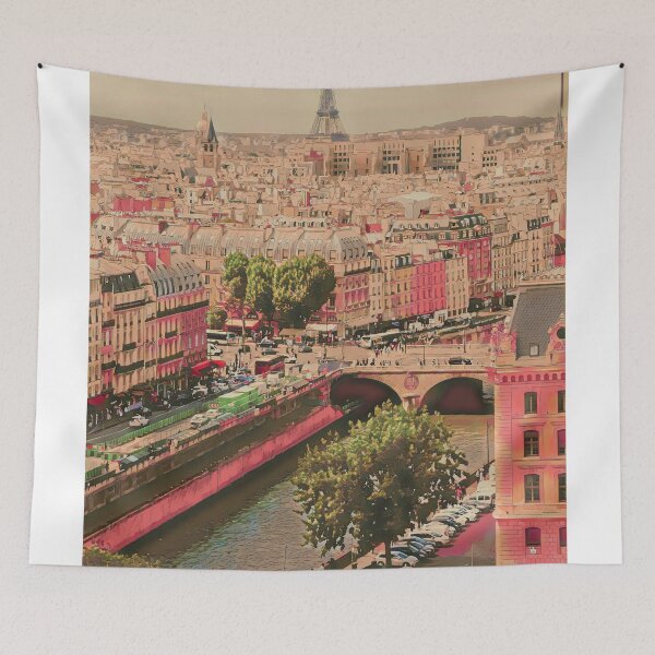 Item preview, Paris cloudy day with a view designed and sold by imagine-ai.