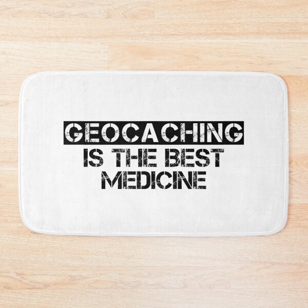 Item preview, Geocaching is the best medicine in black designed and sold by portrait4you.