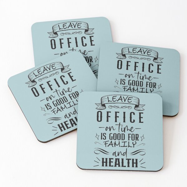 Item preview, Leave Office On Time Is Good For Family And Health designed and sold by OfficeFortune.