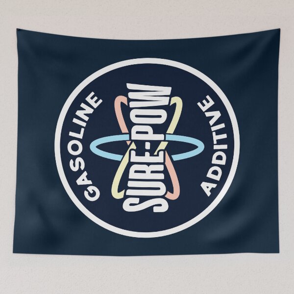 Item preview, Sure-Pow Gasoline Additive (Redesigned - Dark Blue) designed and sold by Justin Ellis.