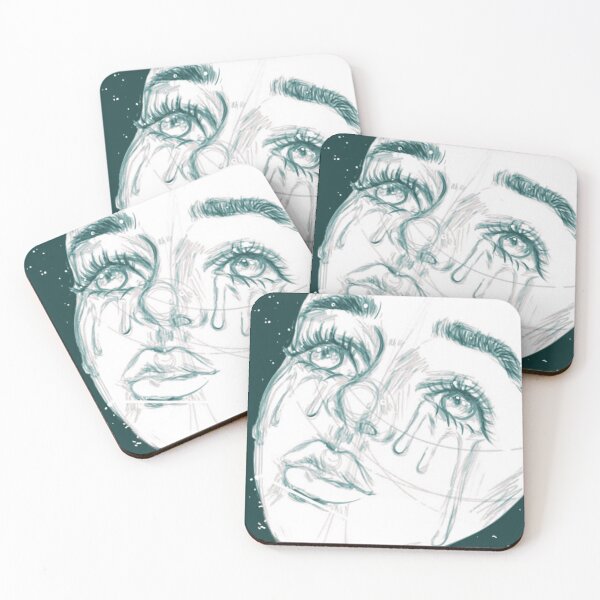 Item preview, Blue Crying Girl Sketch  designed and sold by Cloudlilies.