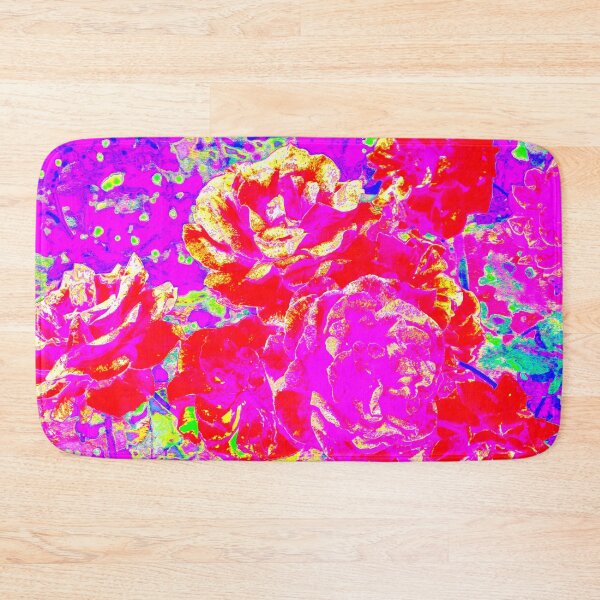 Item preview, The multicolored yellow and pink roses blooming in the summer garden designed and sold by IraNiva.