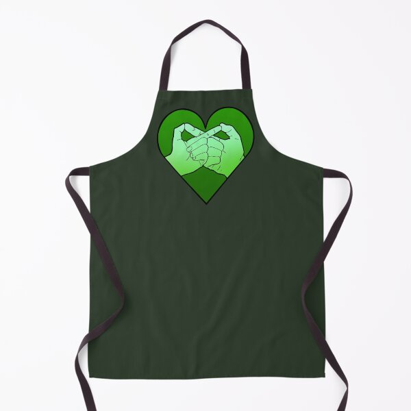 Item preview, vegan green infinity hand gesture in heart designed and sold by weilertsen.