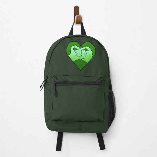 Item preview, vegan green infinity hand gesture in heart designed and sold by weilertsen.