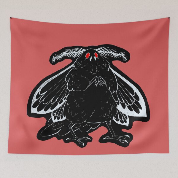 Item preview, Mothman Cryptid Monster designed and sold by Howlish.