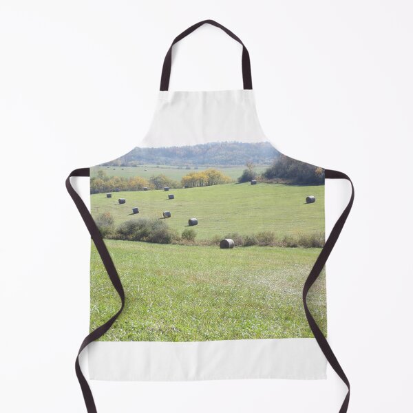 Item preview, Field of roll bails of hay in the fall designed and sold by AlicesArtistry.