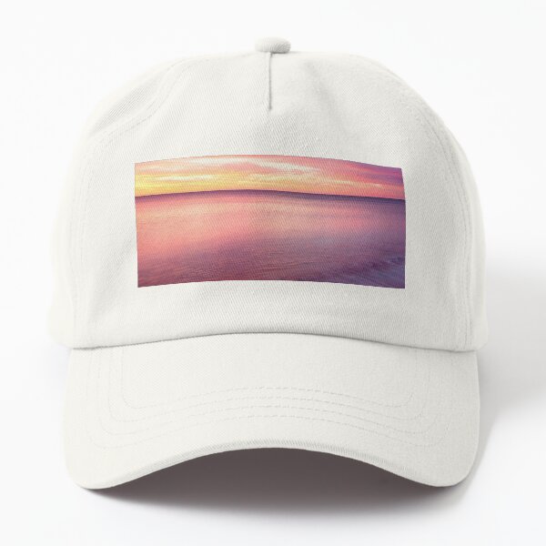 blue cloud sunset Dad Hat