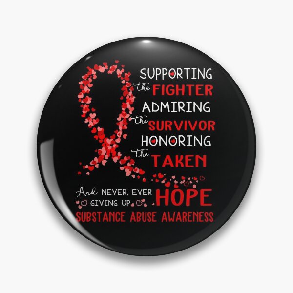 Item preview, Supporting Fighter Substance Abuse Awareness designed and sold by largellie.