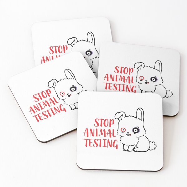 Item preview, Stop Animal Testing Bunny Rabbit designed and sold by blueveins.