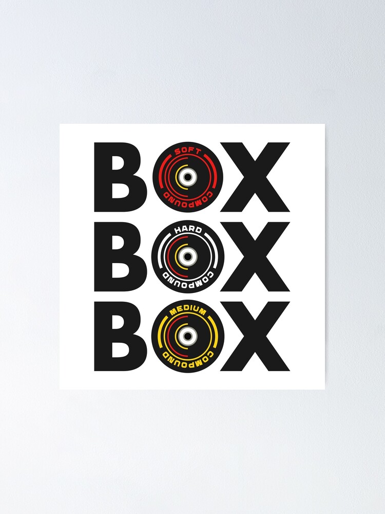 Box Box Box F1 Tyre Compound Design Sticker for Sale by David