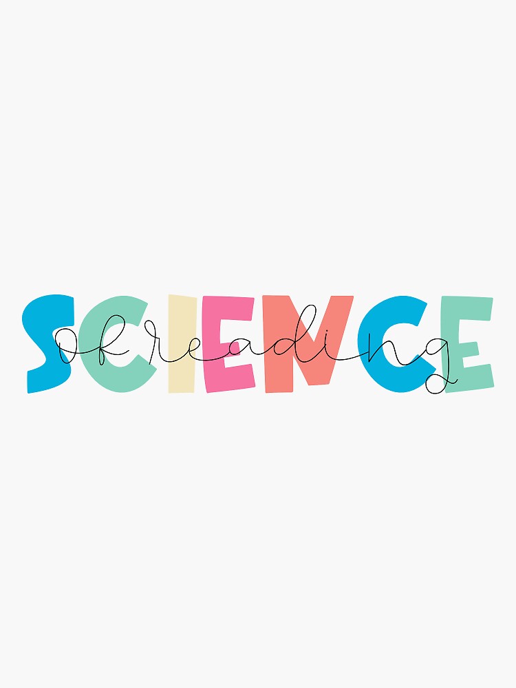 "Science of Reading Overlay" Sticker for Sale by clhorn Redbubble