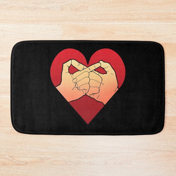 Item preview,  infinity hand gesture in red heart designed and sold by weilertsen.