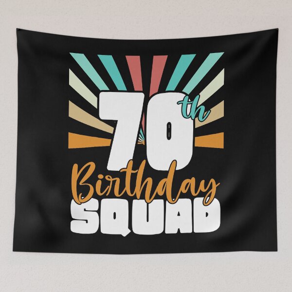Item preview, 70th Birthday Squad Vintage Retro Funny 70 Year Old Birthday designed and sold by RaymondPurves.