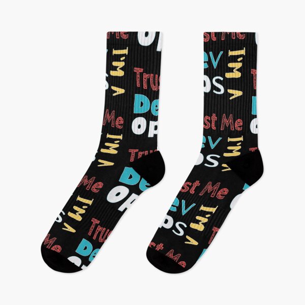 Item preview, Trust Me I am a DevOps -  black background Colorful Fonts designed and sold by IrinchiDE.