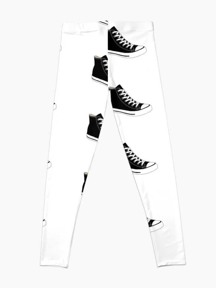 Converse high top shoe Leggings for Sale by nora6143