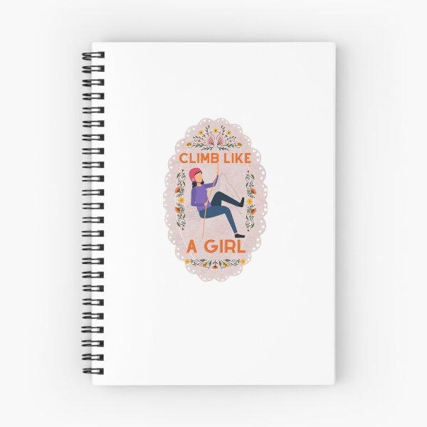 Item preview, Climb Like a Girl Cute Floral - Cute Girl Power designed and sold by Teetee94.