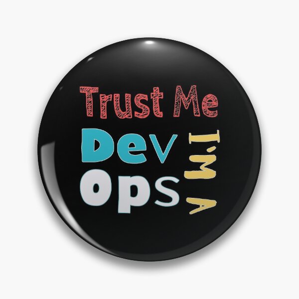 Item preview, Trust Me I am a DevOps -  black background Colorful Fonts designed and sold by IrinchiDE.